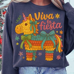 Viva La Fiesta PNG, Mexican Piñata Coquette Bow Sublimation, Fiesta Vibes Digital Design, Festival 2025 Party Clipart, Cinco de Mayo PNG