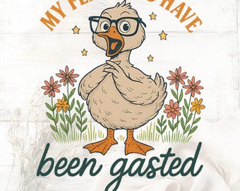 Funny Goose PNG: Sarcastic Animal Clipart, Rude Gag Gift (Digital Download)