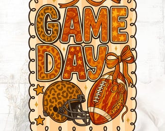 Football Mama PNG: Retro Game Day Sublimation Design (Digital Download)