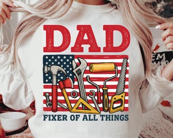 Fixer of All Things Dad PNG: Father's Day Handyman Clipart (Digital Download)