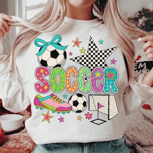 Preppy Soccer Mom PNG, Checkered Soccer Coquette Bow Sublimation, Game Day Soccer Mama Design, Cute Sports Clipart, Digital Download