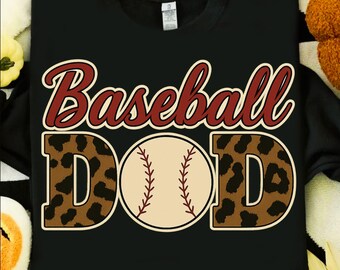 Leopard Baseball Dad PNG: Sports Clipart (Digital Download)