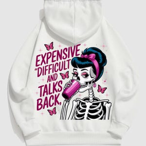 Mom Skeleton PNG: Expensive, Difficult, Talks Back - Retro Sublimation Design (Digital Download)