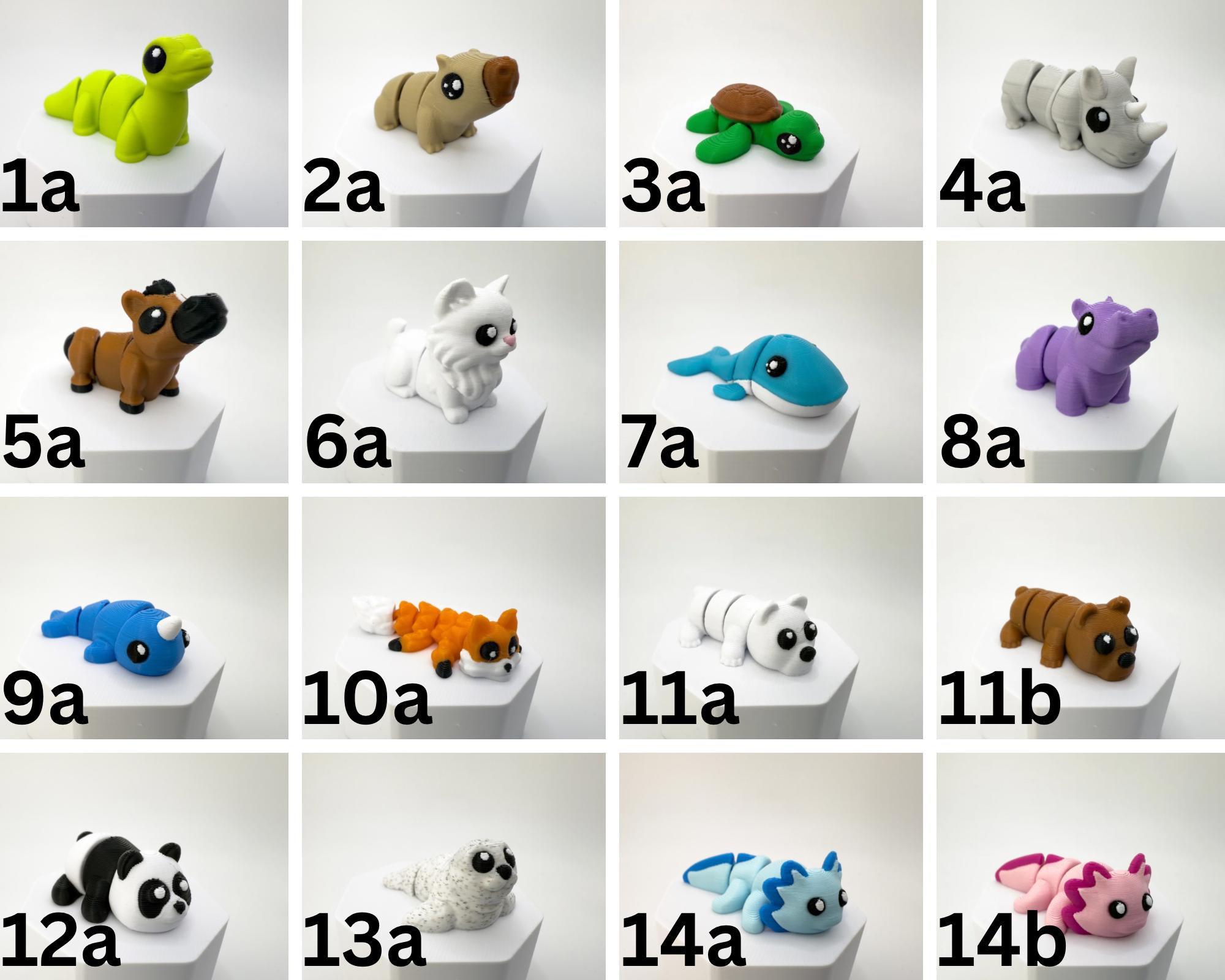 5-Pack Mini Articulated Beagle Figurines - Poseable Desk Pets, 3D Printed Dog Collectibles, Fidget Toys