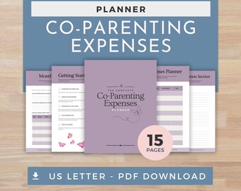Co-Parenting Finances Planner | Shared Expenses Tracker, Budget Sheets, Child Costs Organizer