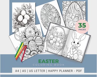Easter Coloring Pages: 35 Printable Designs, Fun Kids Activity (PDF)