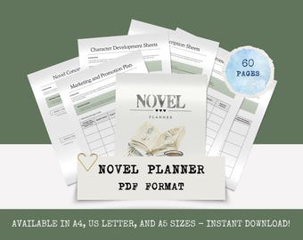 Novel Planner: Character Development Workbook (PDF Download)
