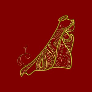 Machine Embroidery Design- Angelic Fantasy #02-SINGLE Design in 4 sizes!