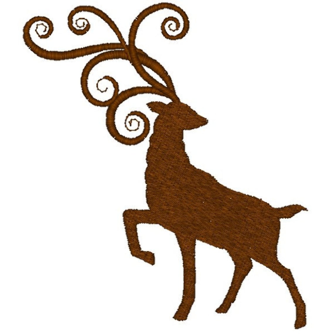 Machine Embroidery Designreindeer SINGLE 06 With 4x4 and 5x5 Etsy