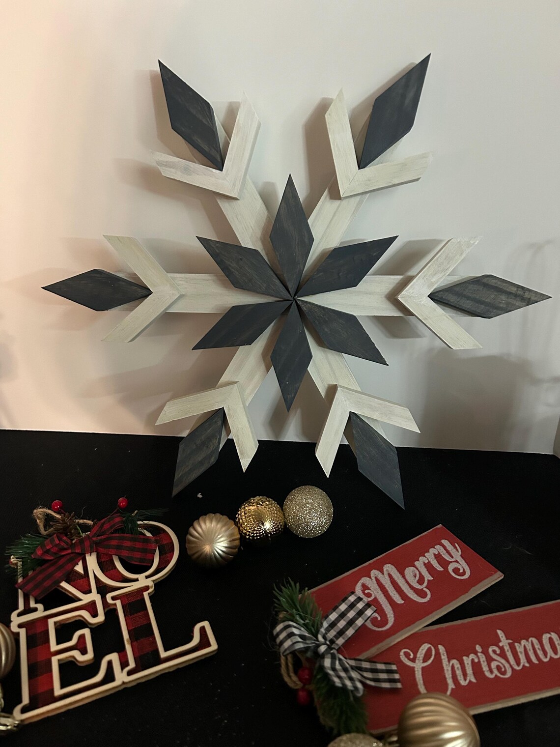 Rustic Wooden Snowflakes - Etsy