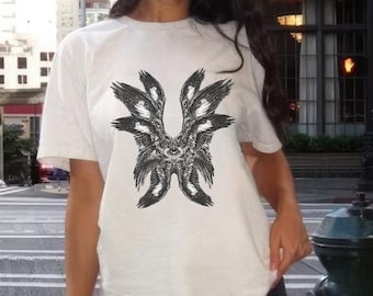 Camiseta de ángel bíblicamente precisa, camiseta Angelcore, querubín protector, camiseta de globo ocular de serafín, camiseta Weirdcore, camiseta etérea, regalo Dreamcore