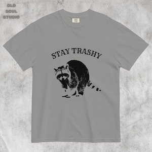 Stay Thashy Raccoon Shirt, Y2K Tee, Punk Raccoon Tee, Retro Racoon T-Shirt, Pump Cover, Vintage Graphic Tee, Grunge Streetwear, 90&#39;s style