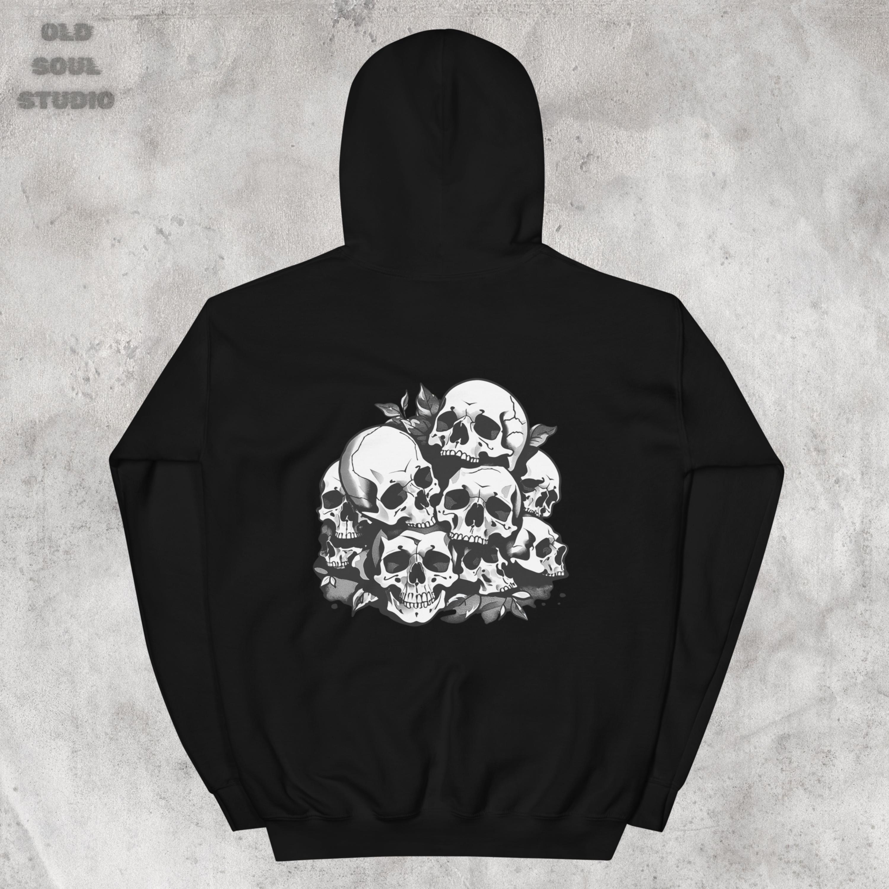 Goth Skull Hoodie, Grunge Hoodie, Y2k Hoodie, Gothic Clothes, Alt 