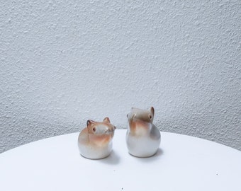 RARE set of two Howard Pierce stoneware mice pair set