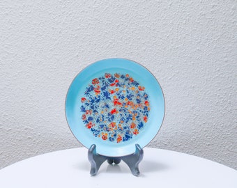 Enamel over copper Mid Century trinket dish tray