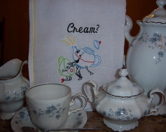 Cream Dish Towel