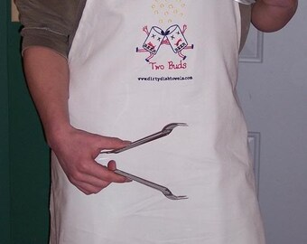 Two Buds BBQ apron for men