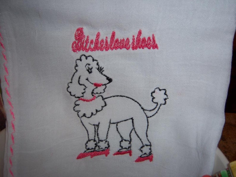 Bitches Love Shoes Dish Towel image 3