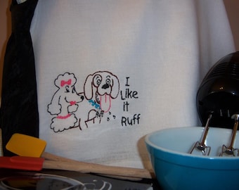 I Like It Ruff Dish Towel