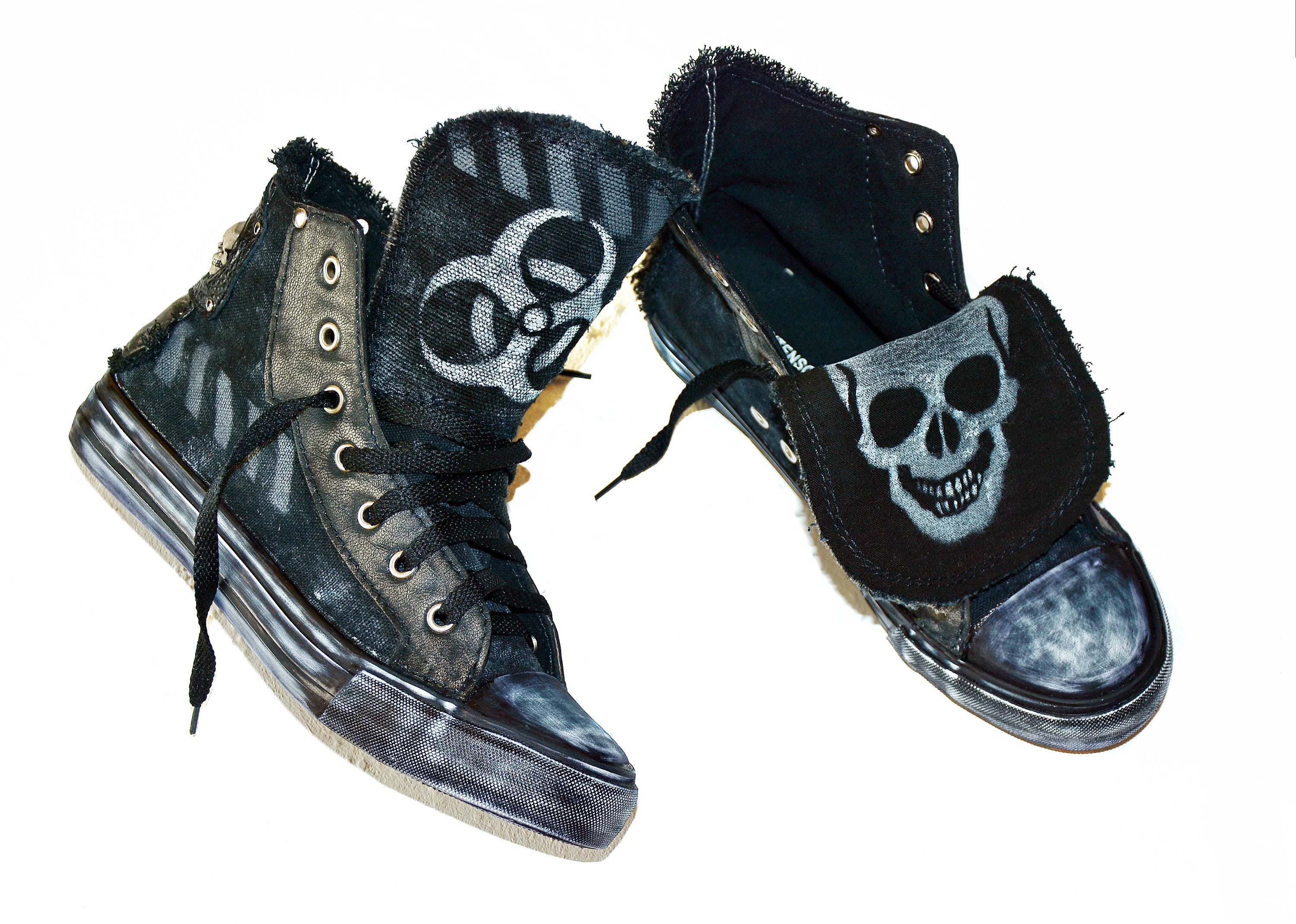 biohazard trailblazer wedge sneakers