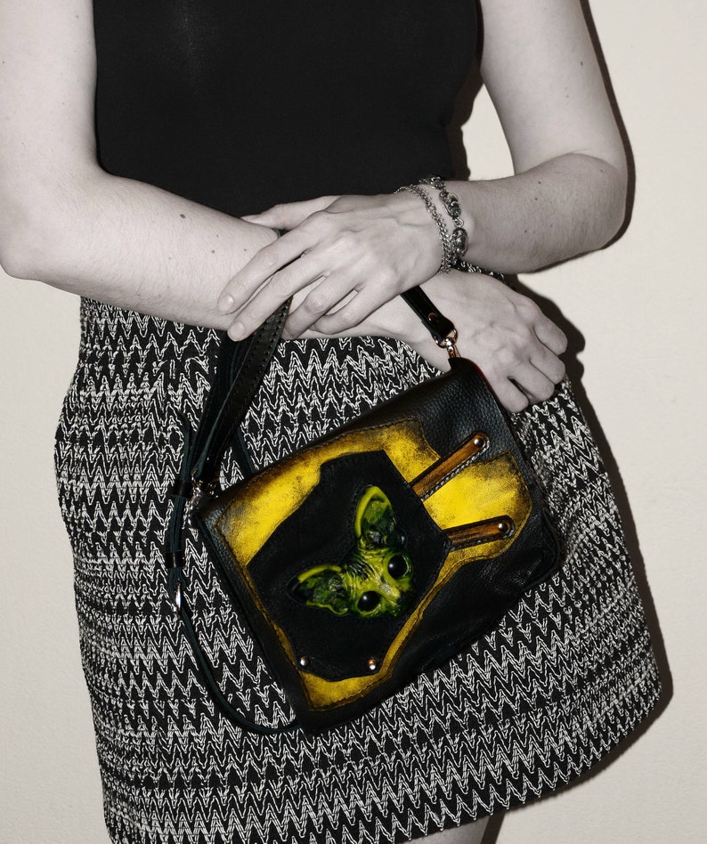 Bags Leather bag Sphynx Cat cat bag Crossbody bag Etsy