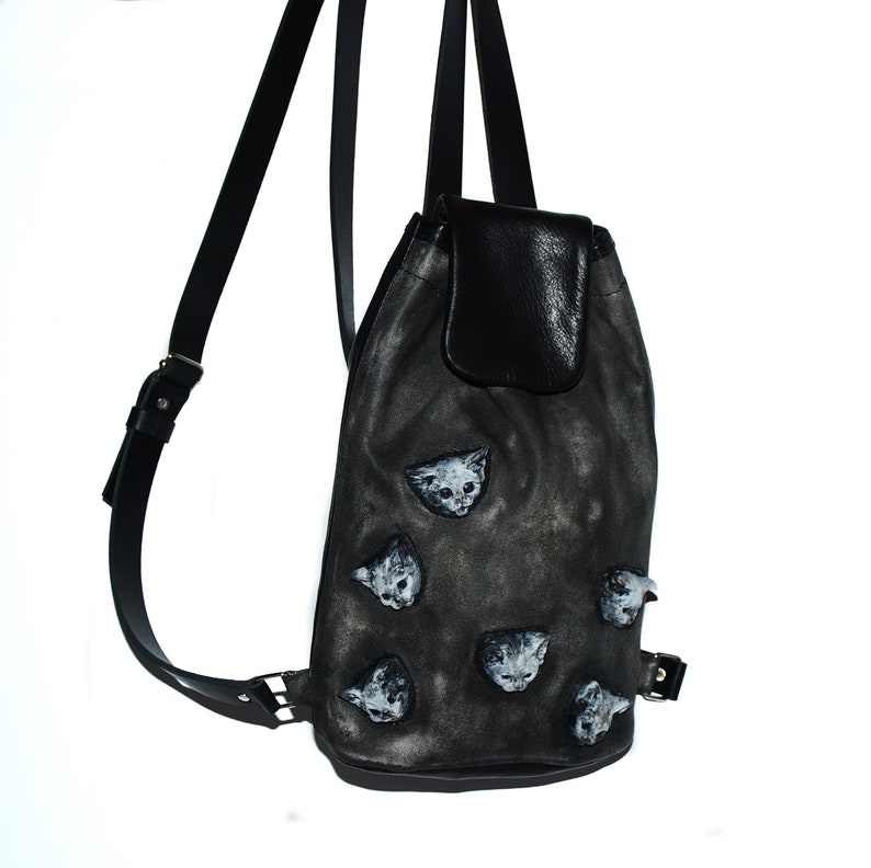 small black purse backpack