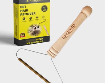 Beech Wood Pet Hair Removal Tool | Reusable Lint Remover