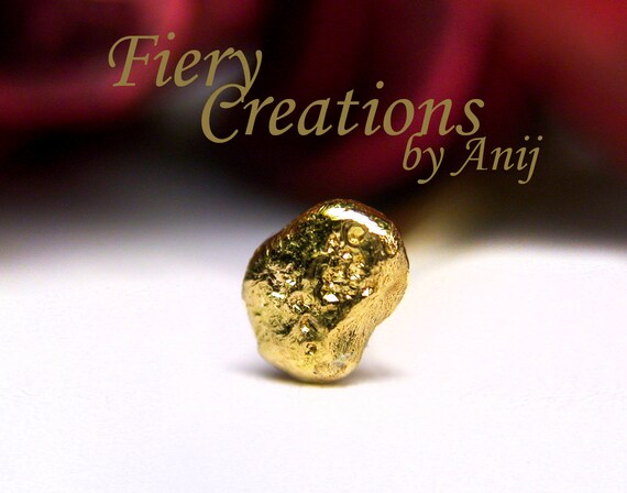 gold nugget nose ring