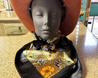 Silky Paisley Cowboy Scarf: Western Rodeo Wild Rag (35x35")