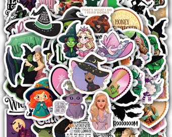 Witchcraft Sticker Sheet | Gothic Witchy Decals, 40 Piece