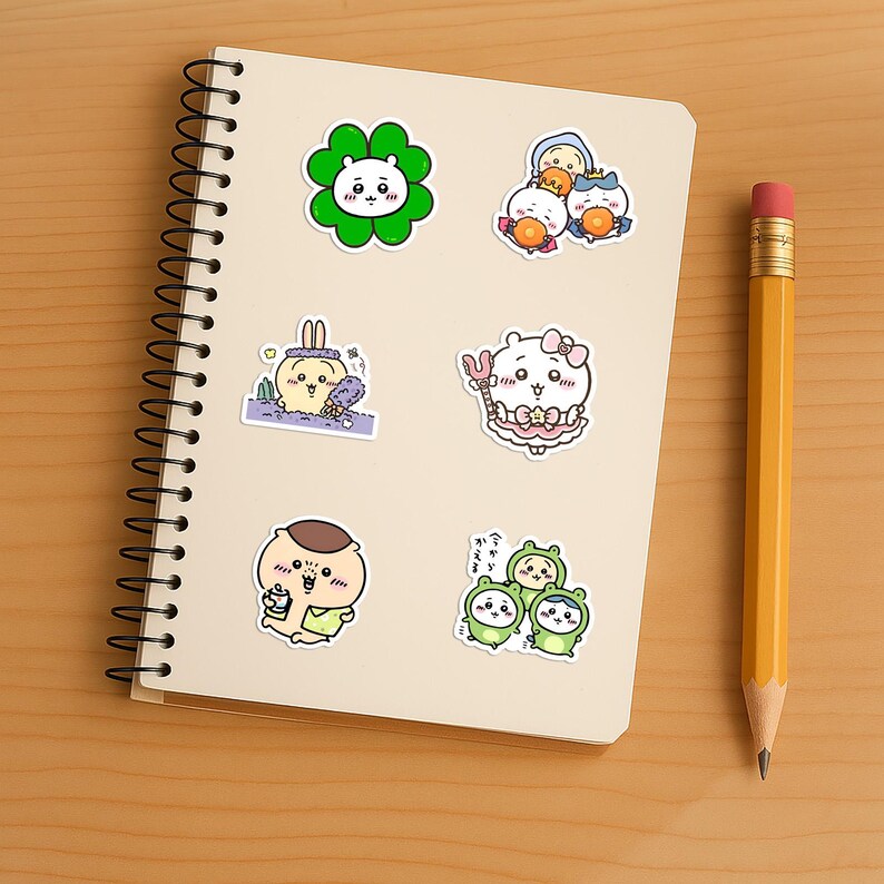Chiikawa Stickers Sheet | Kawaii Animal Vinyl Decals 40 Piece - Etsy