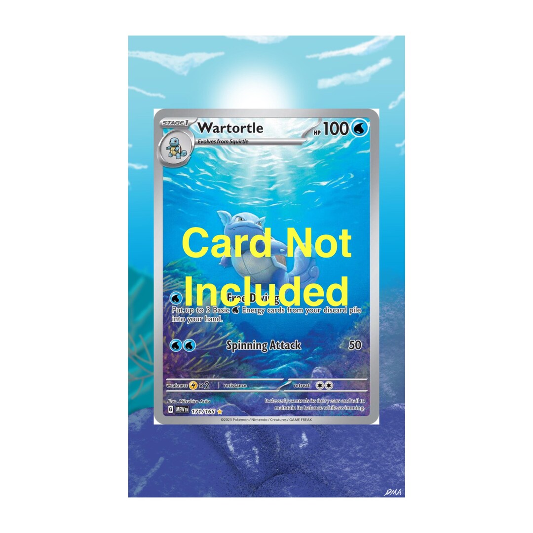 Pokémon TCG Wartortle 171/165 Holo Illustration Rare English Card | UK