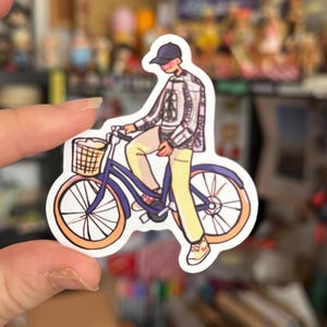 BANGTAN moments matte stickers - bike joon