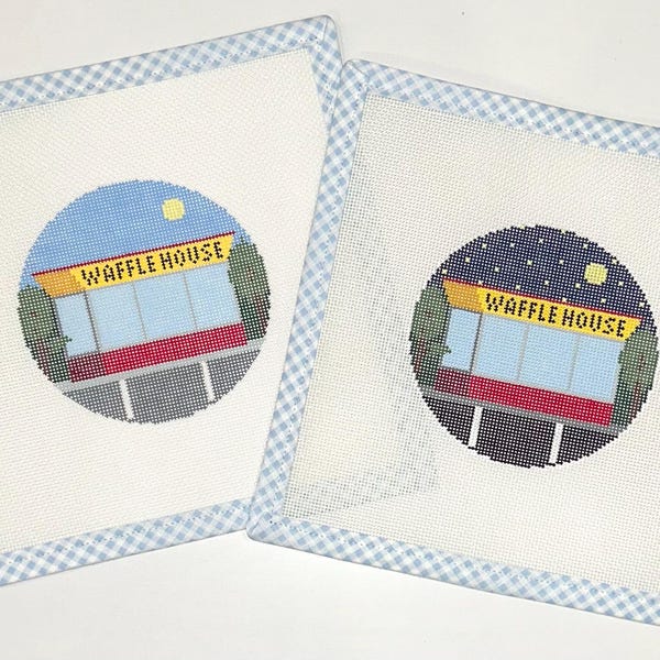 Waffle House Needlepoint Canvas