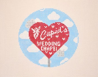 Cupid’s Chapel Needlepoint Canvas