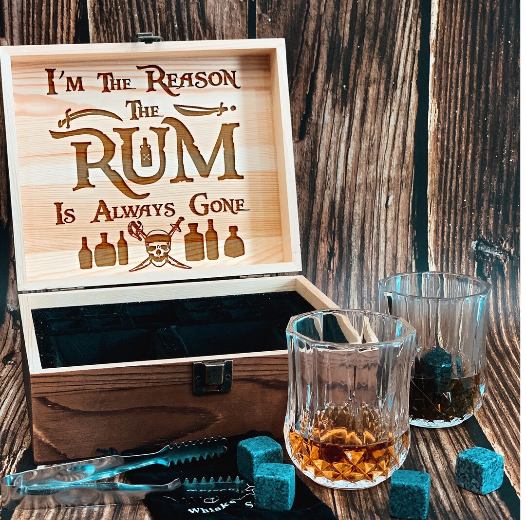 Personalized I'm the Reason the Rum is Always Gone Whiskey Etsy
