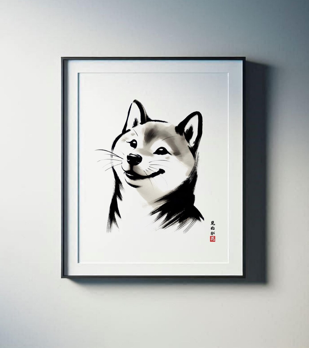 Purple Hiwa Shiba Autographed Canvas Giclee main image 1
