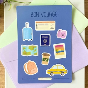 Bon Voyage / Foglio di adesivi