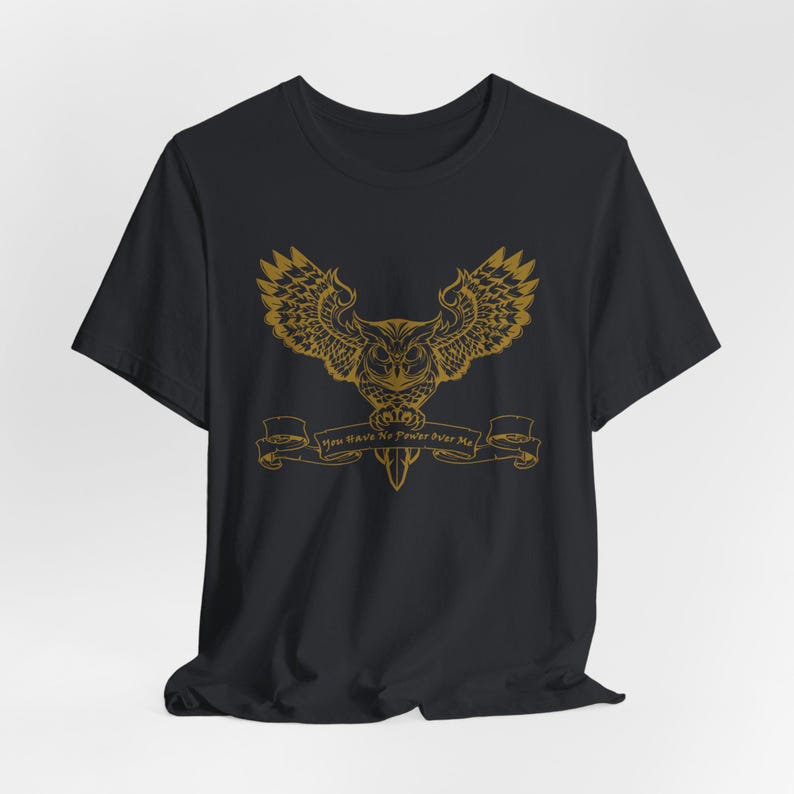 You Have No Power Over Me, Labyrinth T-shirt, Owl Shirt, Vintage 80s Fantasy, Retro Fantasy Shirt Vintage Black