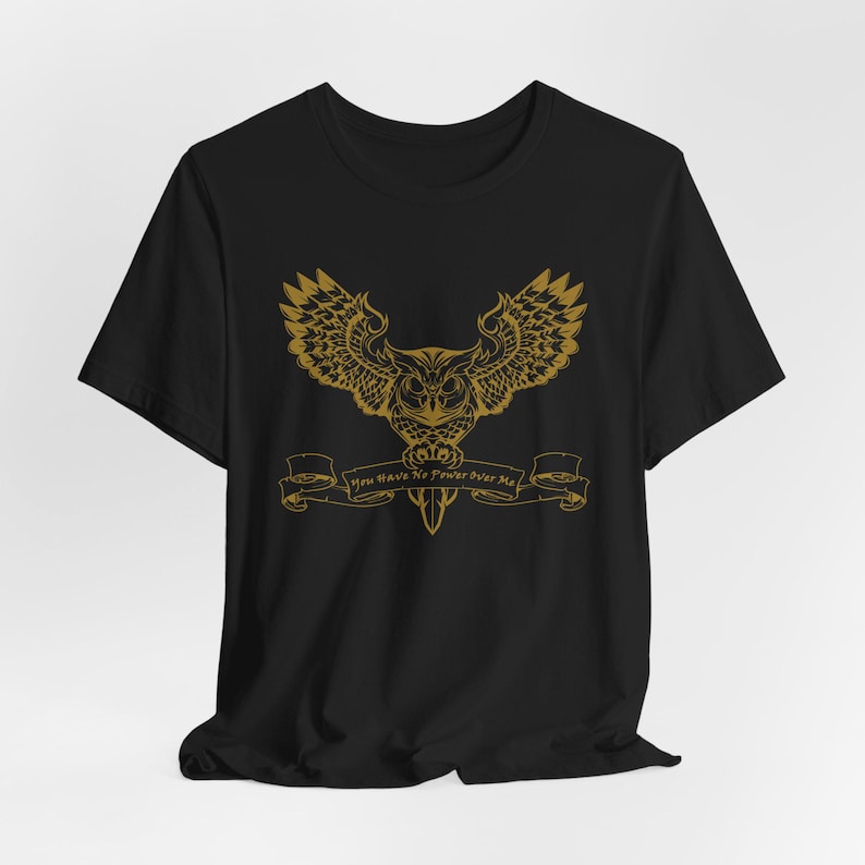 You Have No Power Over Me, Labyrinth T-shirt, Owl Shirt, Vintage 80s Fantasy, Retro Fantasy Shirt Black