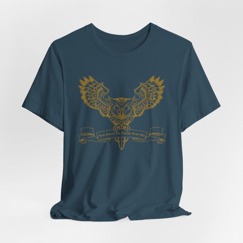 You Have No Power Over Me, Labyrinth T-shirt, Owl Shirt, Vintage 80s Fantasy, Retro Fantasy Shirt Deep Teal