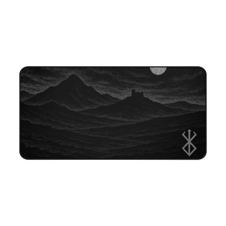 Berserk Desk Mat, Gaming Mouse Pad, Anime Tech Accessories, Extended Office Desk Pad, Japanese Manga Decor, Large Desk Protector image 4