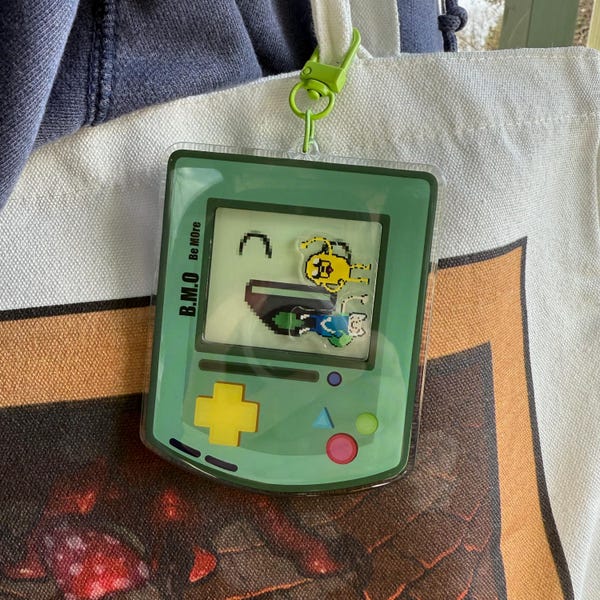 B.M.O Game Boy Shaker Charm, Adventure Time Acrylic Keychain