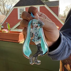 Double-sided 4&quot; Hatsune Miku Acrylic Charm
