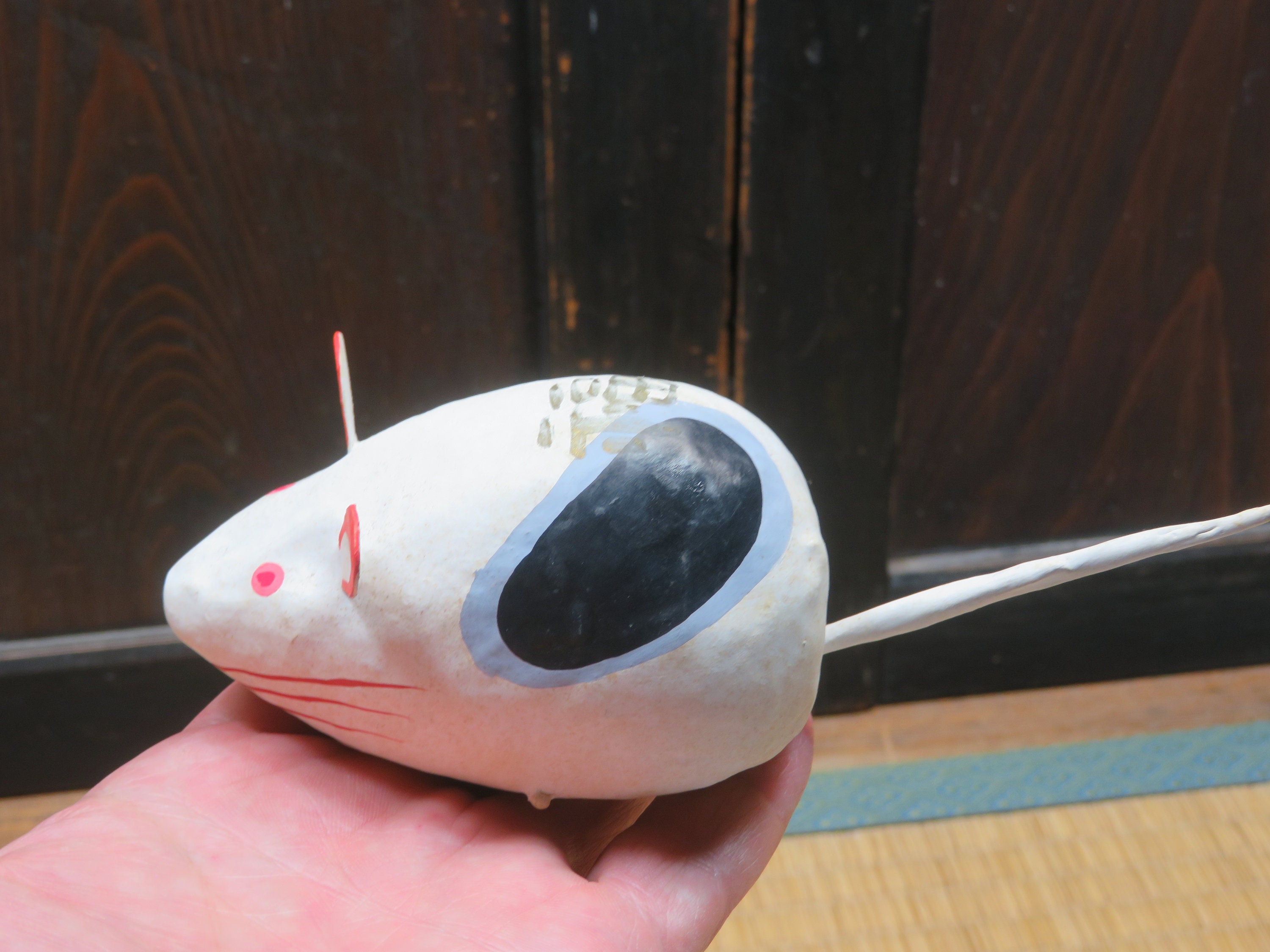 ANTiQUe EDOHARiKO MOUSe oLD JaPaNeSe PAPeR MACHe' MoUSe Etsy