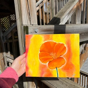 California Poppy Painting
