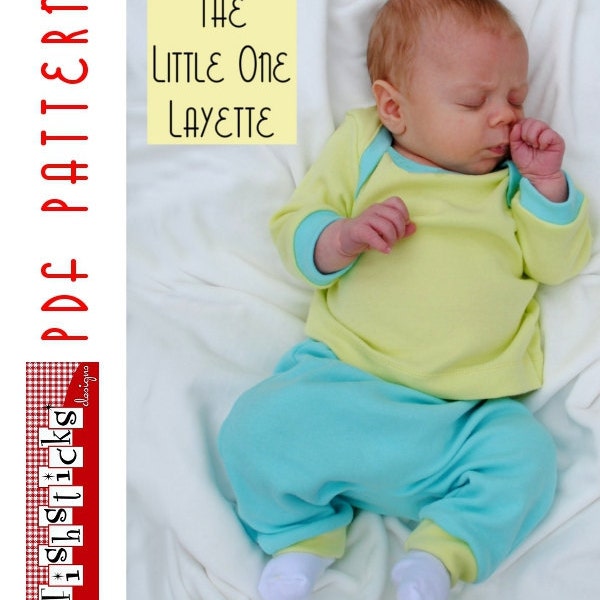 PDF Sewing Pattern:  The Little One Layette