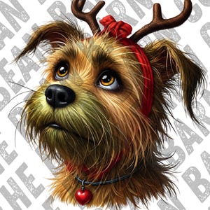 Max the Grinch Dog PNG - Adorable Christmas Digital Download for Crafts