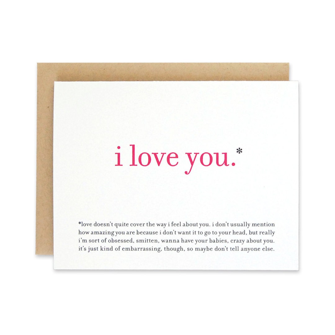 Printable / Funny Love Card / I Love You Valentine Card - Etsy