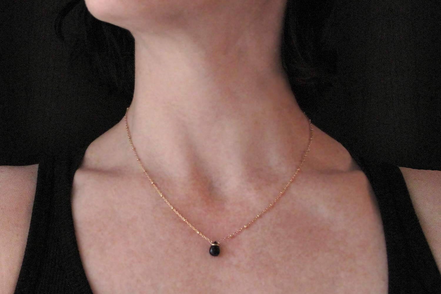 【2plan】25SS★ [LAN ARCHIVE] Dark Stone Necklace LAN ARCHIVE] Dark Stone Necklace - 2PLAN | 60% - Asian